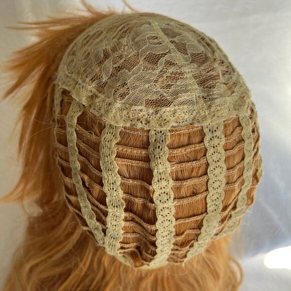 Honey Ginger Blonde Orange Long Curly Cosplay Costume Wig - Picture 5 of 8